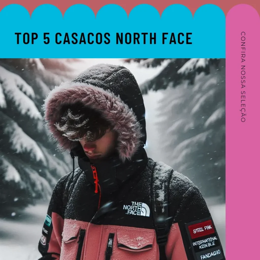 Top Cinco the north face casaco