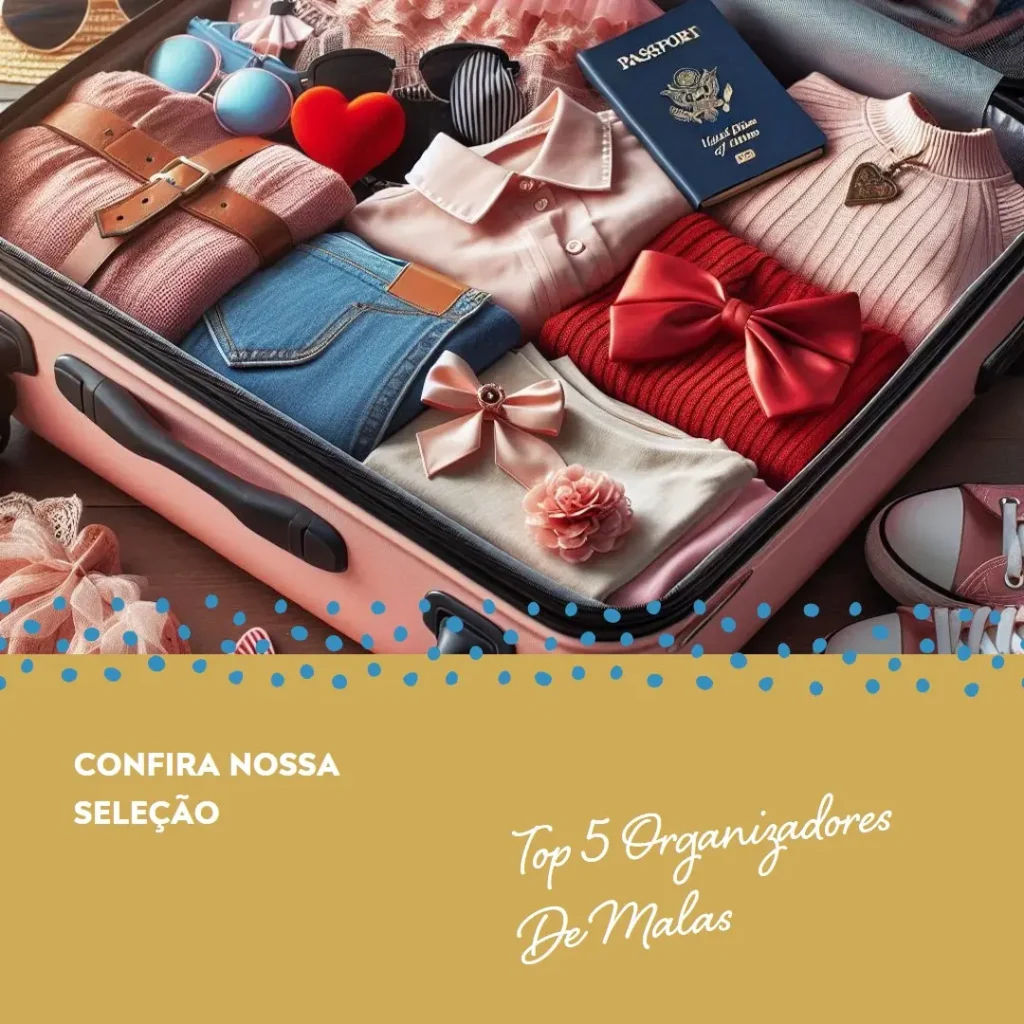 Top Cinco kit organizador de malas