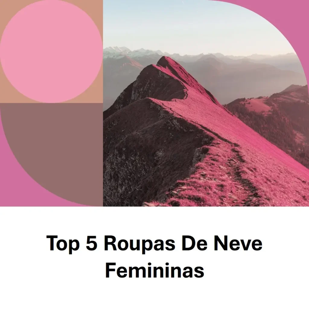 Top Cinco roupa de neve feminina