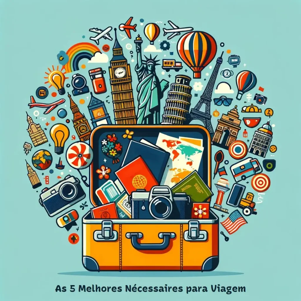 Principais Cinco necessaire para viagem