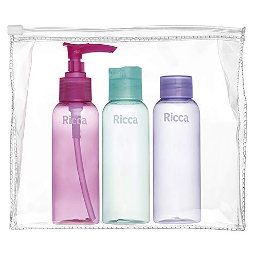 Conjunto De Viagem, Ricca, Azul/ Rosa/Lilás