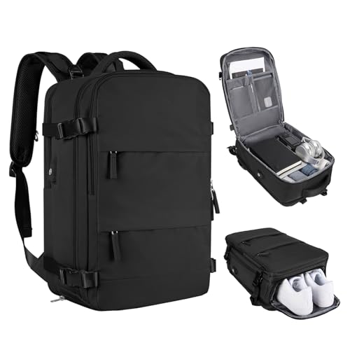 Mochila casual de viagem, A - Preto, Standard, Mochilas de viagem