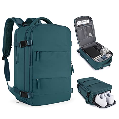 Mochila casual de viagem, Azul pavão