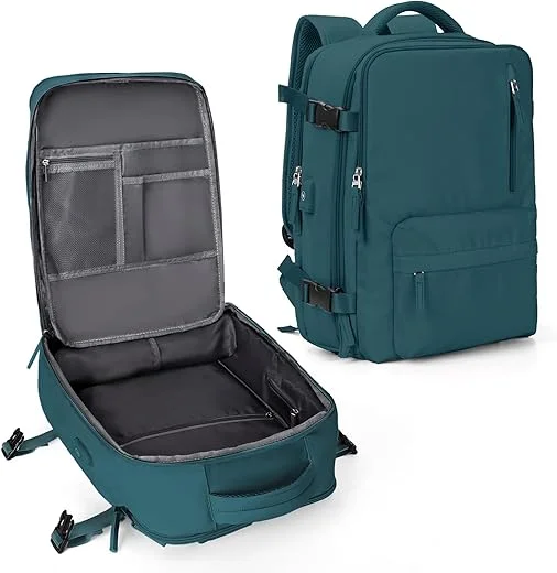 Mochila feminina de viagem grande, impermeável, casual, escolar, bagagem de mão, para trilha e esportes ao ar livre