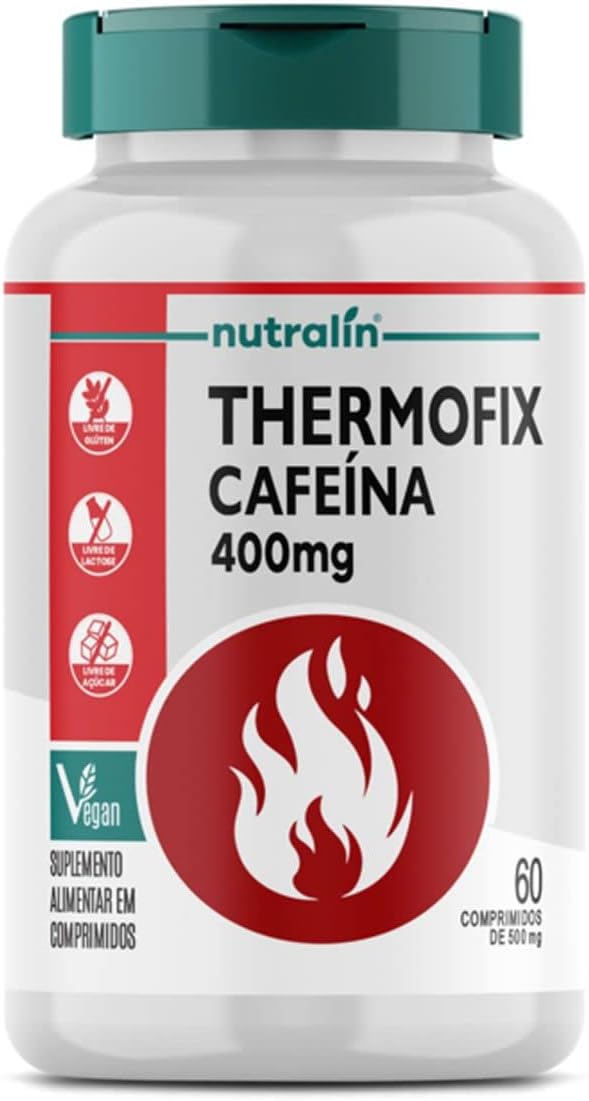 Nutralin Thermofix Termogênico Cafeína Energia Vegan 60 Caps