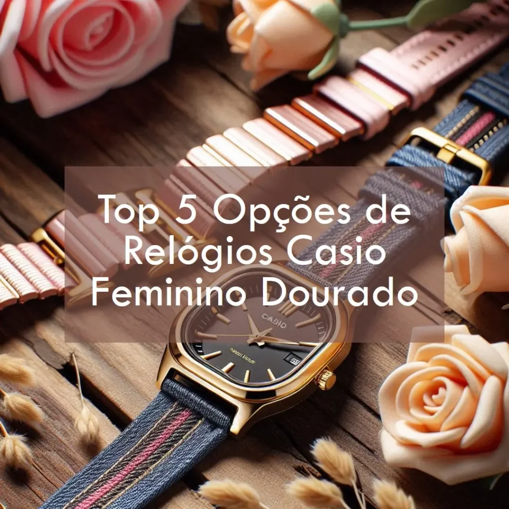 Top 5 Opções de relogios Casio feminino dourado