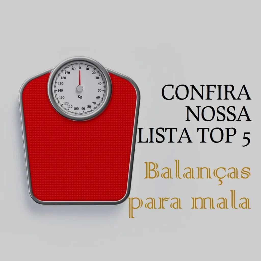 Top Cinco balança para mala