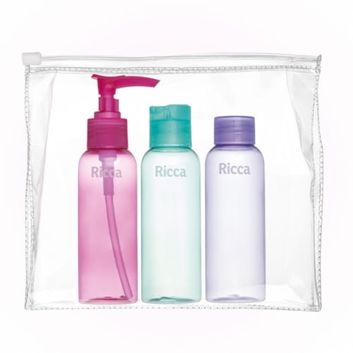 Conjunto De Viagem, Ricca, Azul/ Rosa/Lilás
