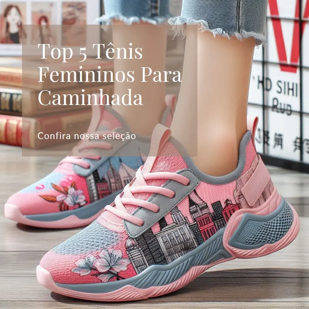 Cinco Principais Modelos de tenis para caminhada feminino