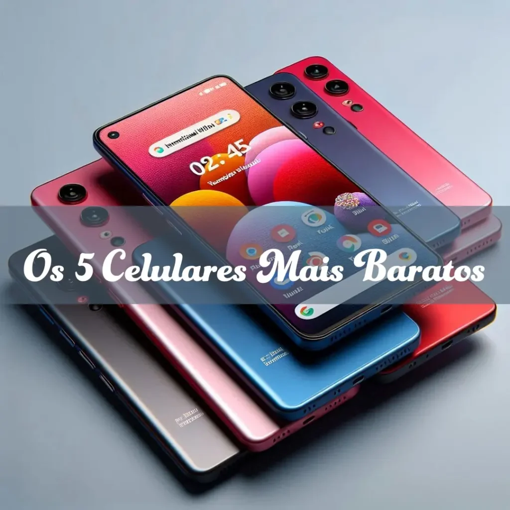 Cinco Principais Modelos de celulares mais baratos