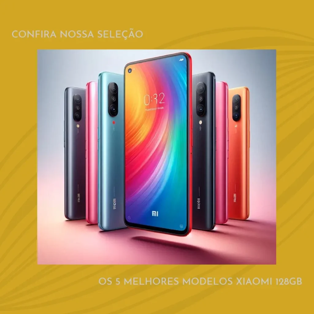 Cinco Melhores Modelos de celular Xiaomi 128gb menor preço