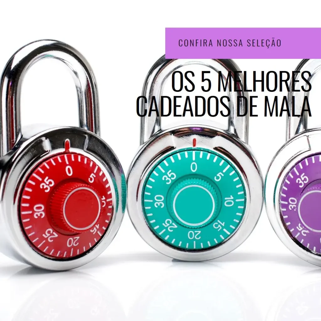 Principais 5 cadeado de mala