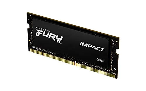 KF426S16IB/16 - Memória 16GB SODIMM DDR4 2666Mhz FURY Impact 1,2V 1Rx8 260 pinos para notebook, Preto