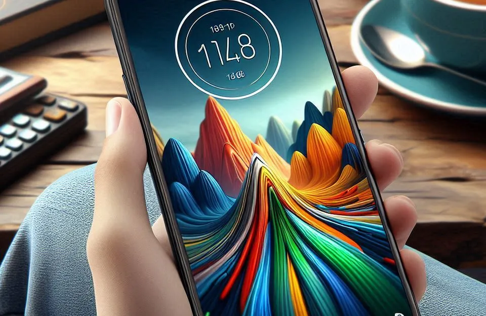 Smartphone Motorola Moto G04s - 128GB 8GB Ram Boost Camera 16MP com sensor Moto AI FPS lateral