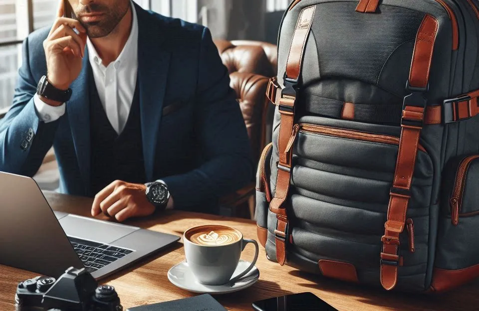 BANGE Mochila Executiva Masculina 40L Expansível Antifurto Impermeável