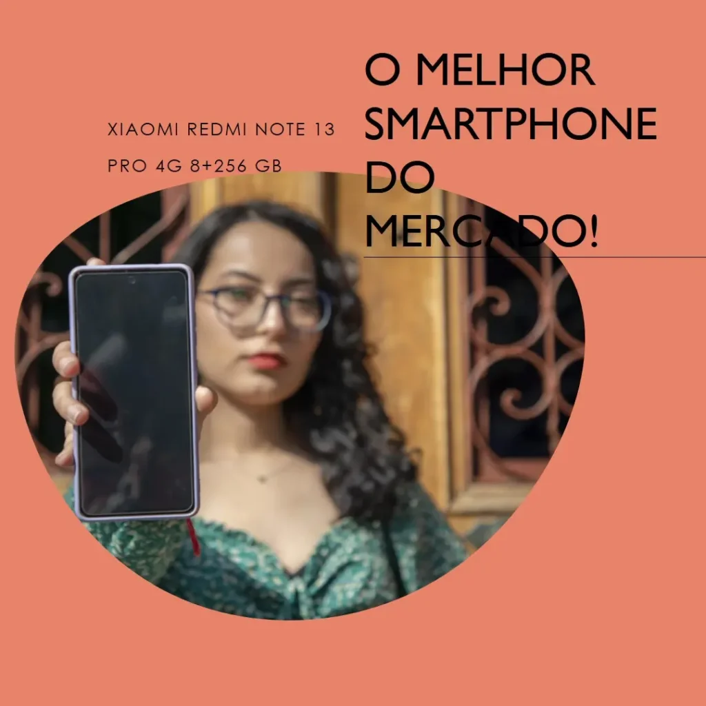 Smartphone Xiaomi Redmi Note 13 Pro 4G 8+256 GB, MediaTek, Helio G99-Ultra, Câmera OIS de 200 MP, Carregamento Turbo 67W