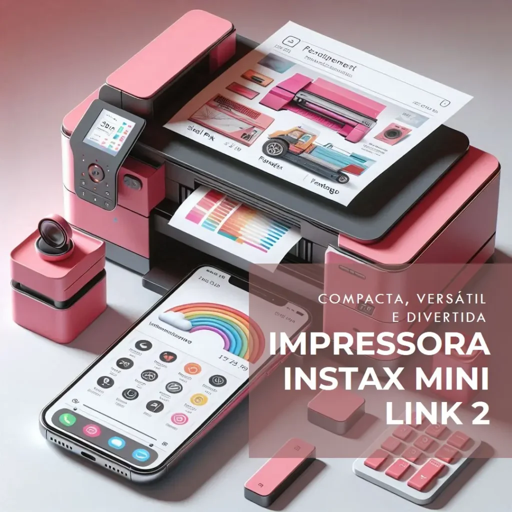 Impressora para Smartphone Instax Mini Link 2 – Edição Especial: Compacta, Versátil e Divertida