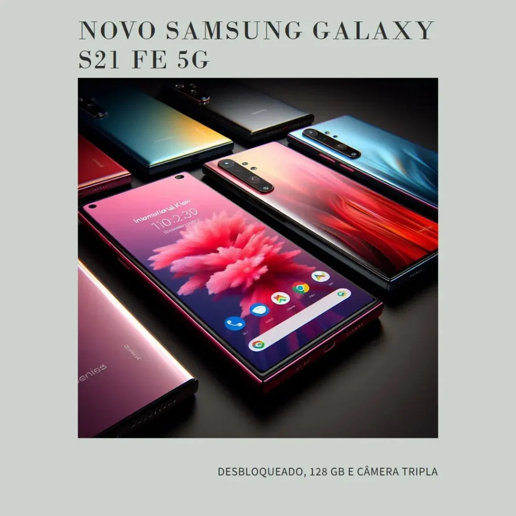 Samsung Galaxy S21 FE 5G: Smartphone Desbloqueado, 128 GB e Câmera Tripla