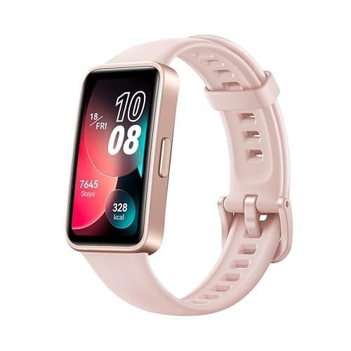 Smartband HUAWEI Band 8, Design Ultra-fino, 14 dias de duração da bateria,Bateria completa em apenas 45 mins, TruSleepTM 3.0, respostas rápidas de mensagens, compatível com iOS e Android, Rosa