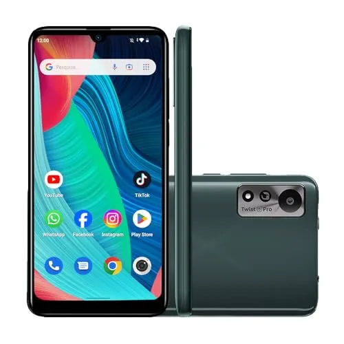 Smartphone Positivo Twist 5 Pro - 64GB - Dual Chip - Tela notch de 6.26” GRAFITE