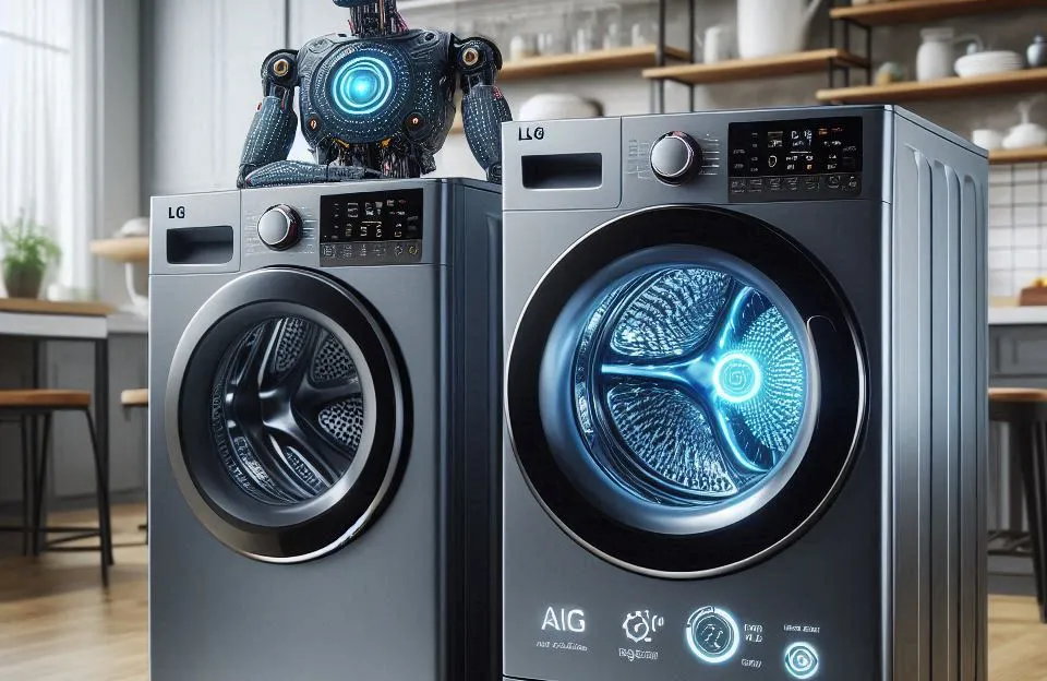 Lava e Seca LG VC4 14kg Com Inteligência Artificial AI DD
