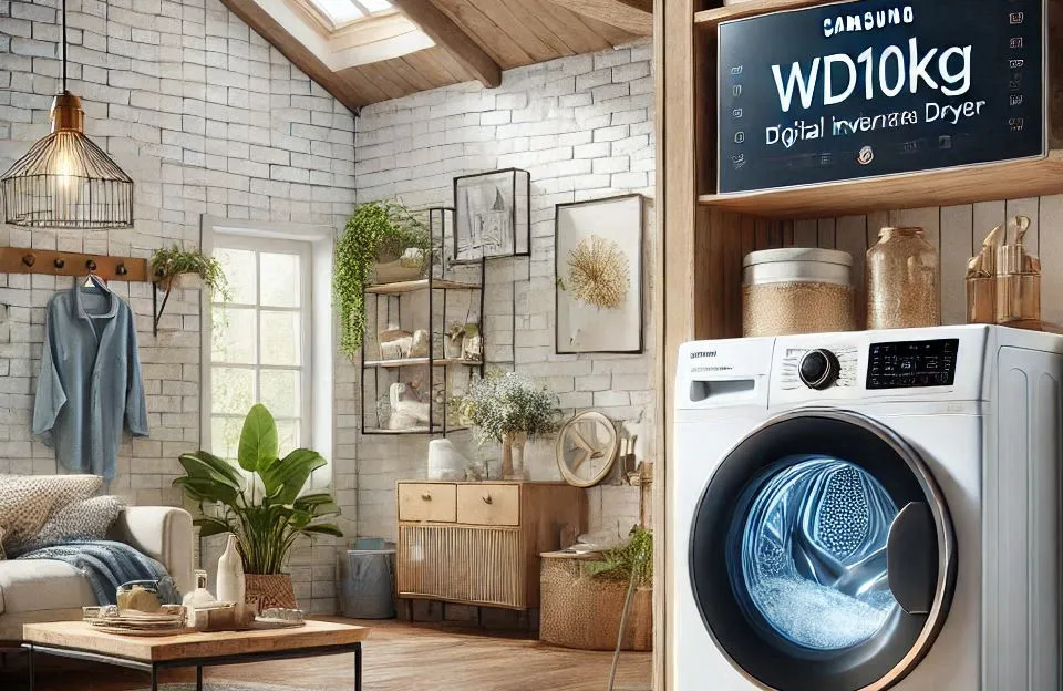 Samsung Lava e Seca Digital Inverter Ecobubble™ WD10M 10.1kg: Economia e Alta Performance
