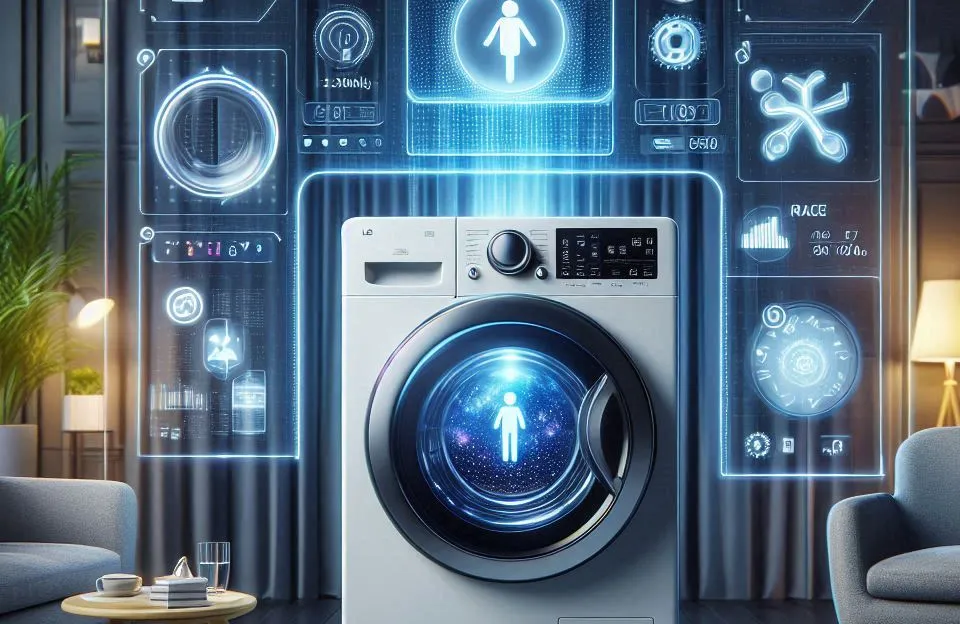 Lava e Seca Smart LG VC5 CV3012MC5 12Kg com Inteligência Artificial