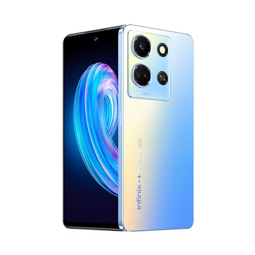 Smartphone INFINIX NOTE 30 5G, 8GB RAM 256GB, Câmera Tripla 108MP, SoundbyJBL, Bateria 5000mAh, Tela 6,78” FHD+ 120Hz, Dual Chip, Azul