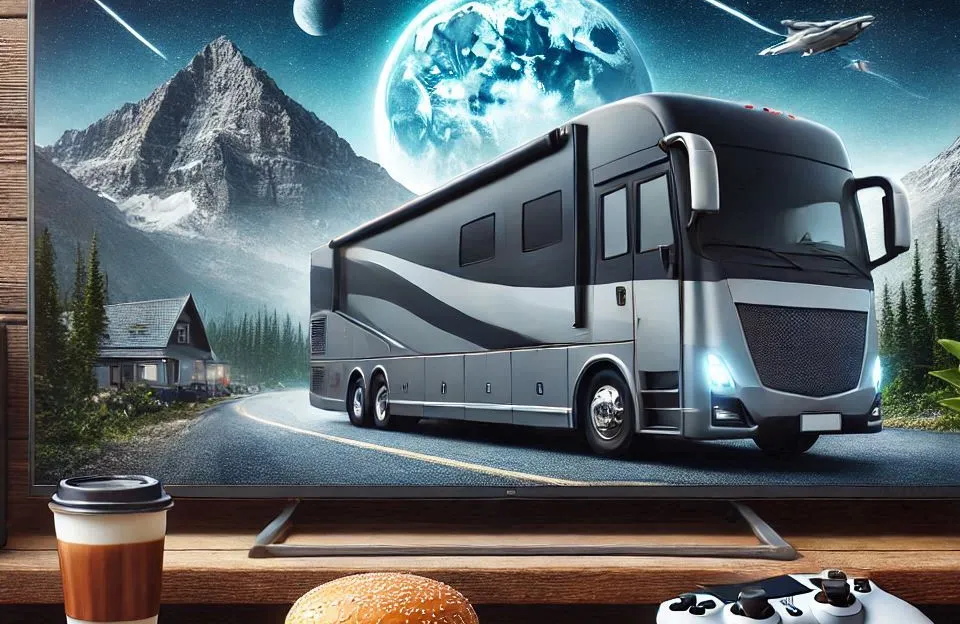 TV 19 Polegadas HD LED para Caminhão, Motorhome e Van