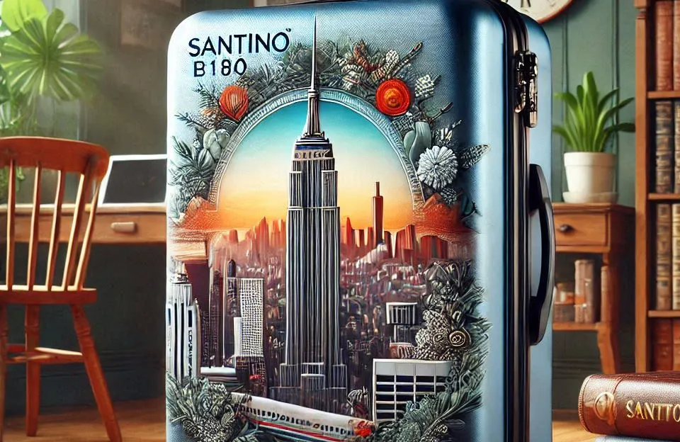 Mala Viagem Santino B182 Rígida ABS Rodinhas 360º TSA Grande