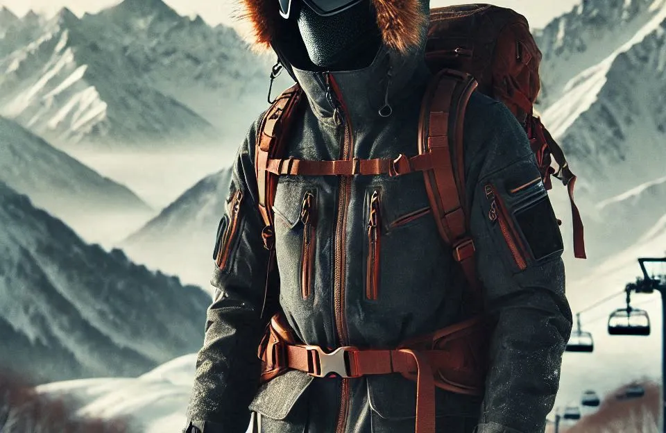 Skieer Jaqueta masculina impermeável de inverno à prova de vento