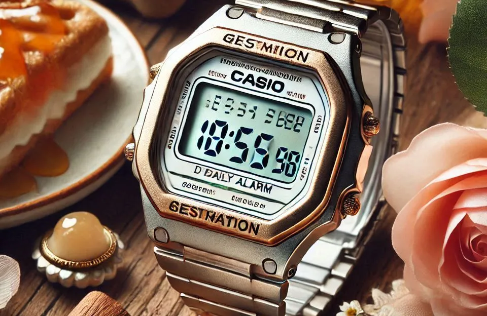 Casio Relógio Digital Feminino LA670WA-1 com Alarme Diário