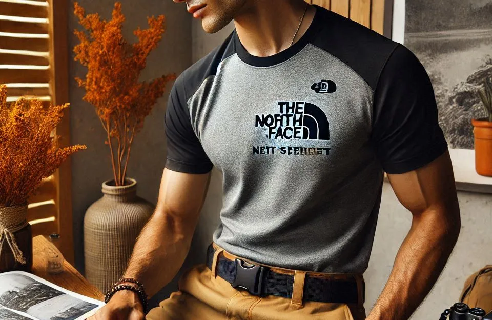 THE NORTH FACE Camisa Masculina de Manga Curta com Ajuste e Sustentabilidade