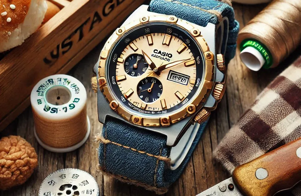 Relógio Feminino Casio Vintage AQ-230GA-9DMQ com Funções Anadigi