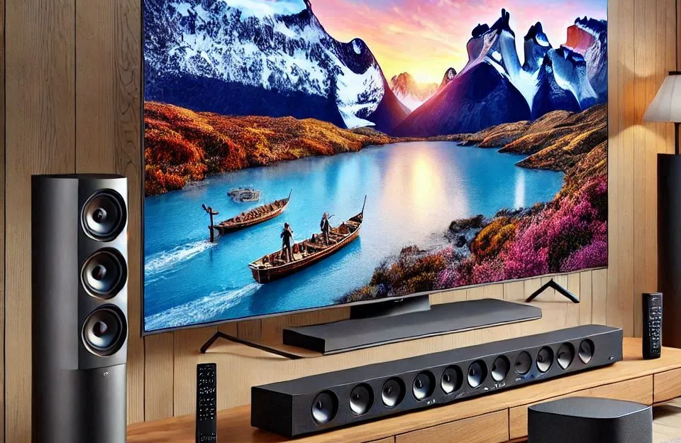 Samsung Smart TV 55" QLED 4K 55Q70D + Soundbar HW-B550/ZD Combo: Tecnologia e Estilo em um Só Produto