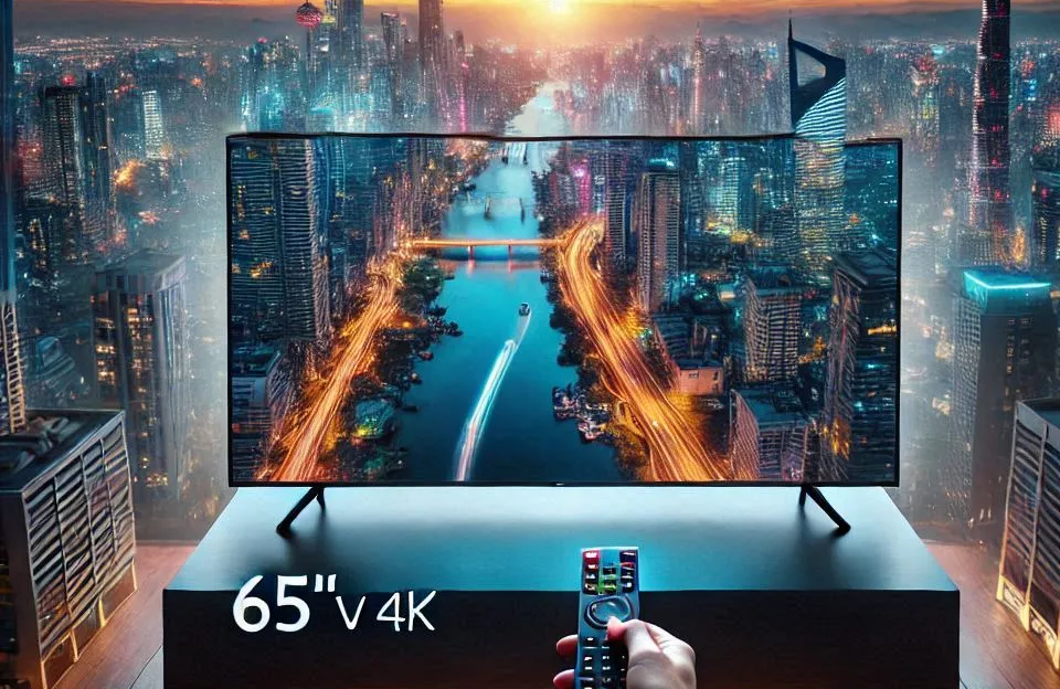Smart TV 65" Toshiba QLED 4K Vidaa: Imersão Visual e Tecnologia Avançada