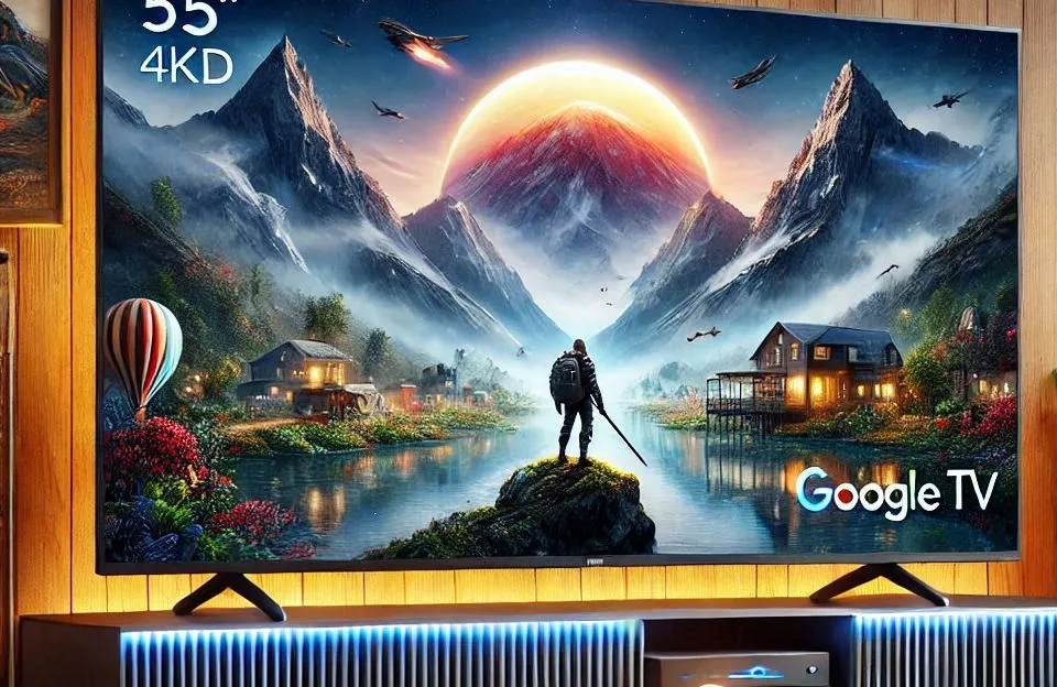 Smart TV LED 55" 4K UHD TCL 55P635 com Google TV