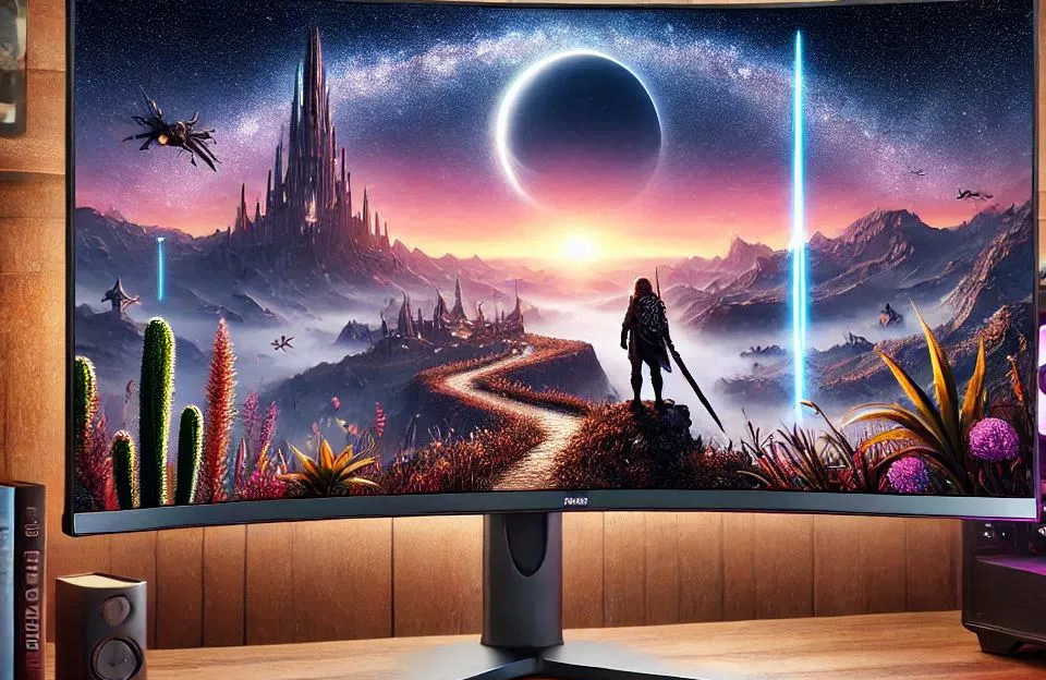 Monitor Gamer Curvo Samsung Odyssey 34’’: Ultra WQHD, 165Hz e 1ms