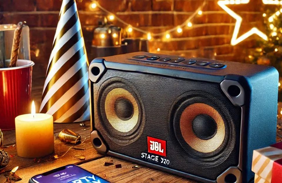 Caixa de Som Bluetooth JBL Partybox Stage 320: Potência e Estilo para Qualquer Festa