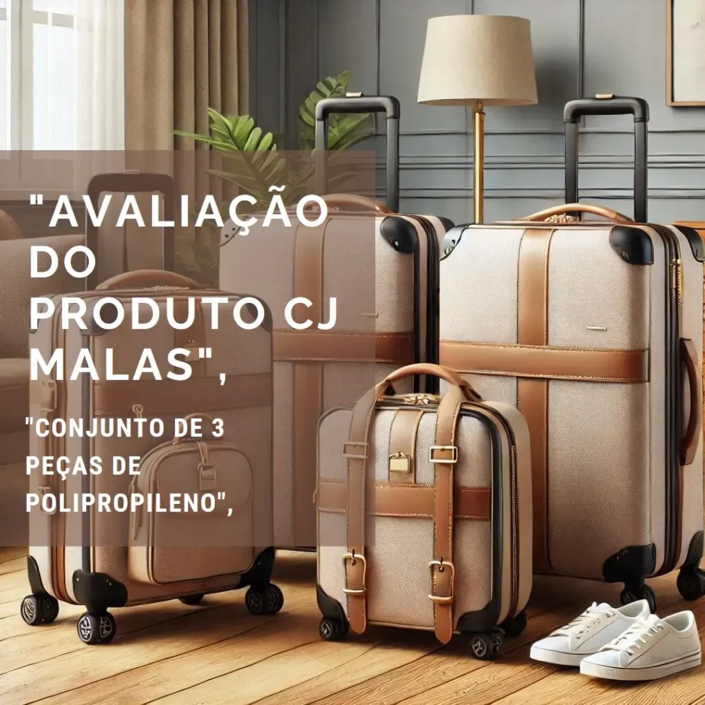 Cj Malas Polipropileno 3 Peças P, M, G Rodas 360 - Canadá