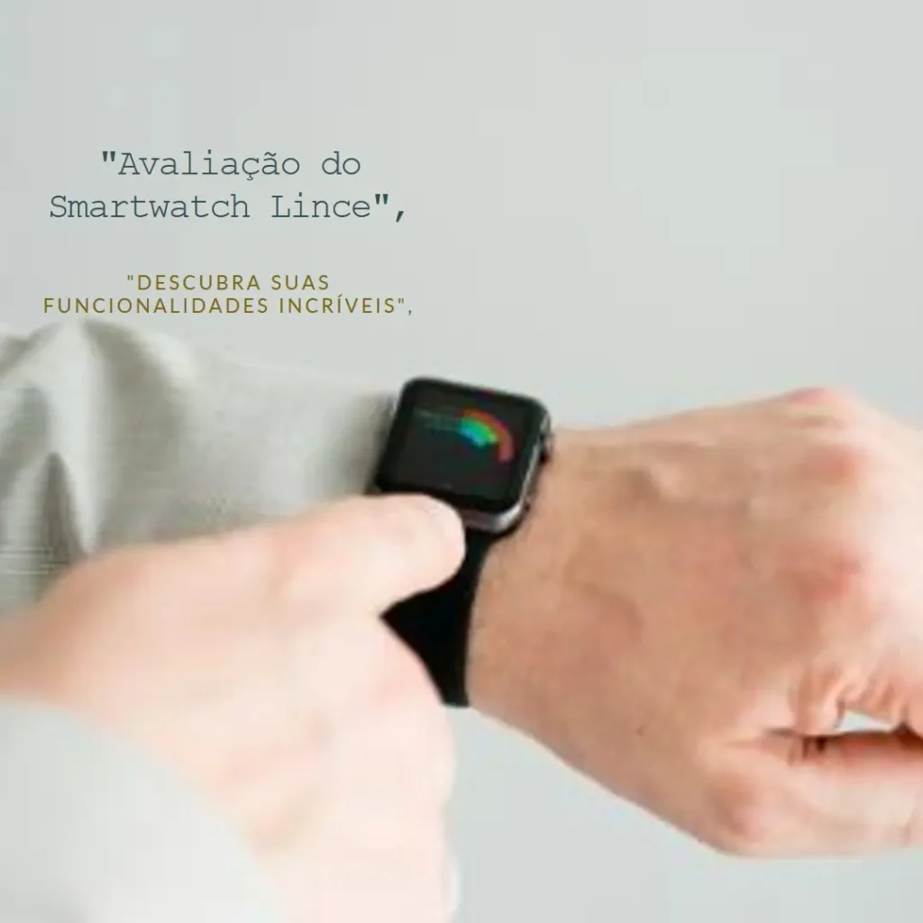 Relógio Smartwatch Lince Fit 3: Monitor de Frequência Cardíaca e Mais