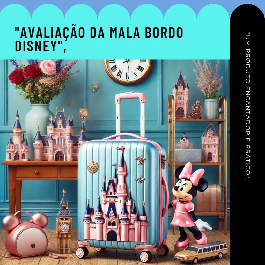 Mala de Bordo Disney 100 Anos - Luxcel: Funcionalidade e Estilo