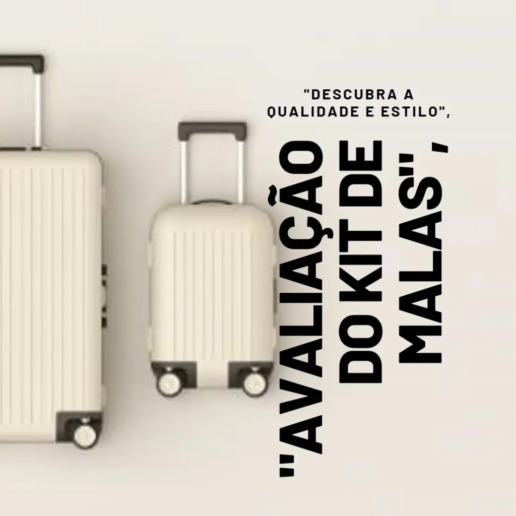 Kit Conjunto Jogo Malas Viagem Village: Praticidade e Estilo em 3 Tamanhos
