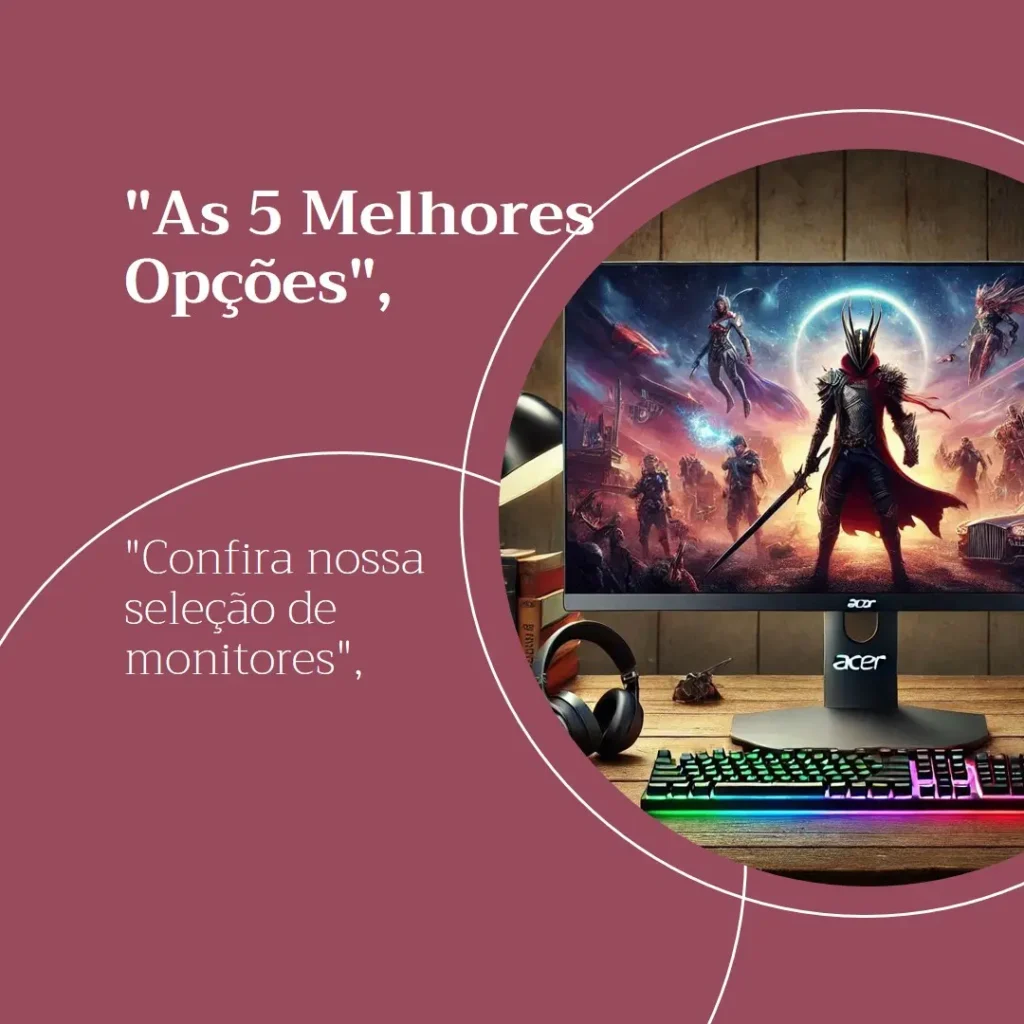 As 5 Melhores Opções de monitor Acer nitro 180hz