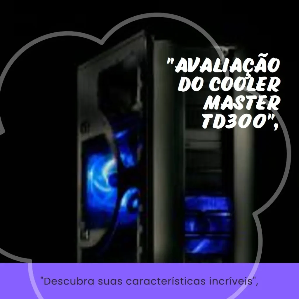 Gabinete Cooler Master TD300 Mesh - Mini Tower com Vidro Temperado