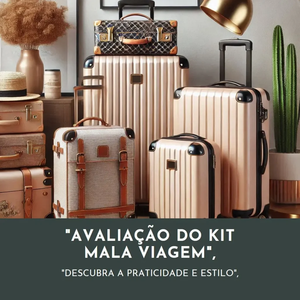 Kit Mala de Viagem ABS 3 Peças Adventure Fortt Preta - KMV01-PT