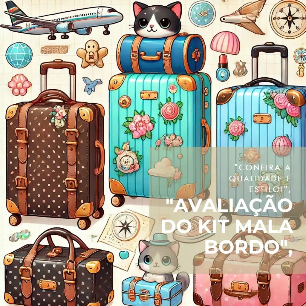 Kit Mala de Bordo mais Frasqueira Rígida ABS - Gladiador B1: Compacto e Prático para Suas Viagens