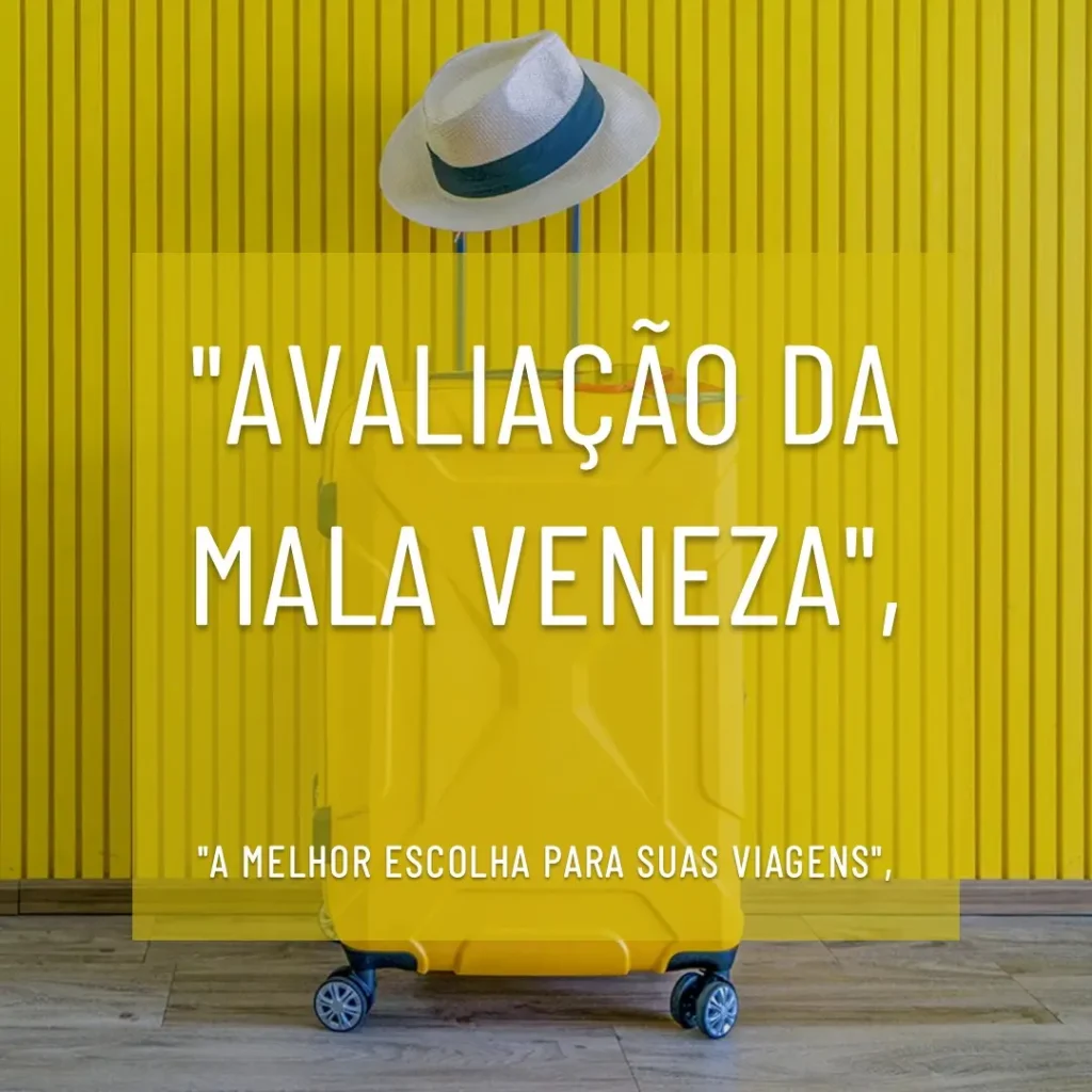 Mala de Viagem Média 23kg em Polipropileno com 4 Rodas 360 - AeroMalas Veneza