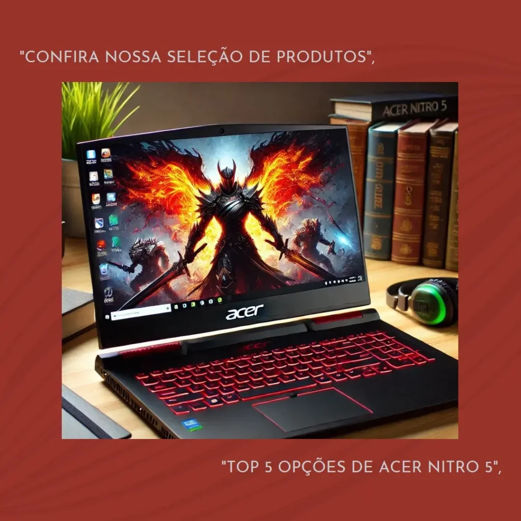 Top 5 Opções de Acer Nitro 5 i5 12th gen RTX 3050