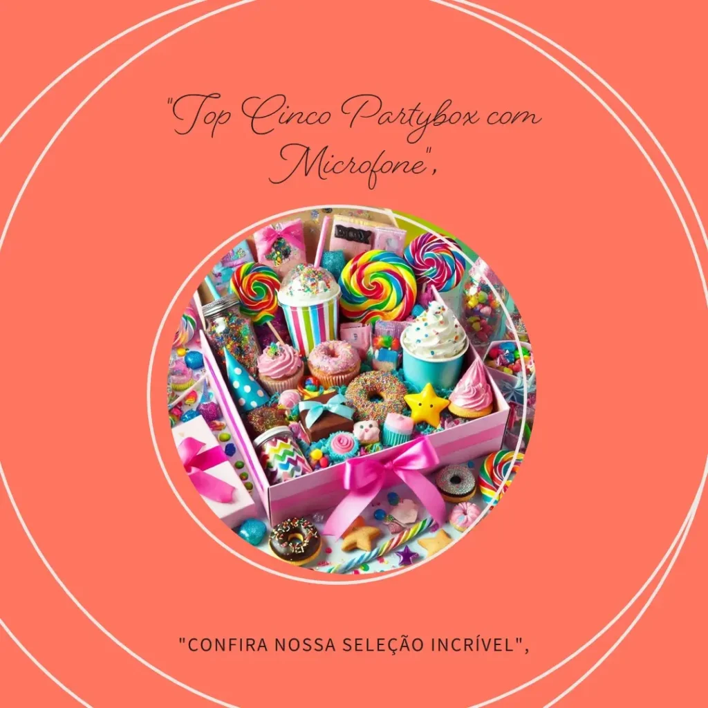 Top Cinco partybox com microfone